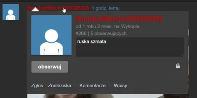 Toporky - @SmutnyBlack1235325235: Nie wiem kiedy dałem ci ten opis, ale widzę, że nad...