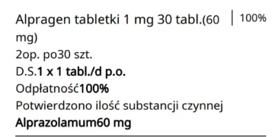 z.....s - Dziękuję Panie lekarzu z erecepty24 #benzodiazepiny