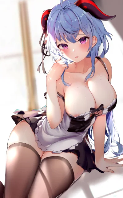 Azur88 - #randomanimeshit #anime #genshinimpact #ganyu #maid #zakolanowkianime