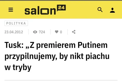 N.....e - w tym samym serwisie Tusk, kpił wcześniej z Kaczyńskiego, bo ten drugi, nie...