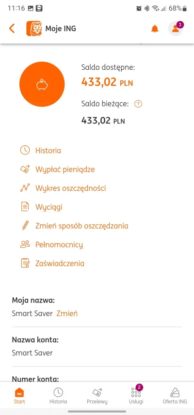 Lanc - @Winden ing po miesiącu. Zaokrąglanie do pełnych 10 zł każdej transakcji. Tak ...