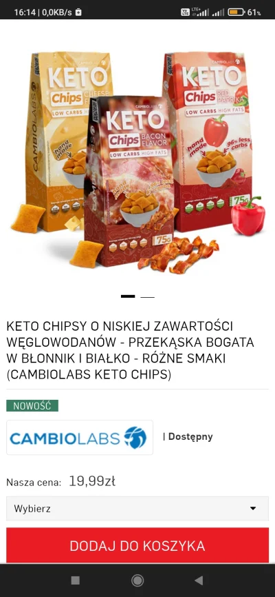 maszy666 - Jakieś przekąski, ciastka,chipsy na #lowcarb #keto ? Bo to co znalazłem to...