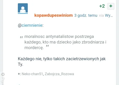 ciemnienie - @kopawdupeswiniom: 
fakty

a tak, zapomniałam że antynatalisci to ci e...