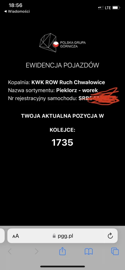 Pixone - Byłem osobiście na KWK chwalowice i można było zamówić na dowód rejestracyjn...