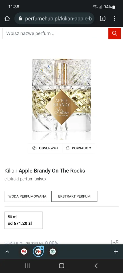 Swepp - Zapraszam po Kilian Apple Brandy on the Rock
13,5/ml
Szkło i pakowanie 3zł
...