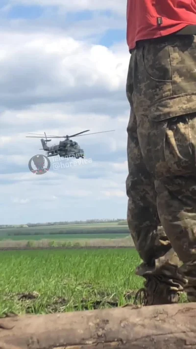 Mikuuuus - > Siły Powietrzne Ukrainy - Mi-24 na niebie Donbasu
#ukraina #rosja #wide...