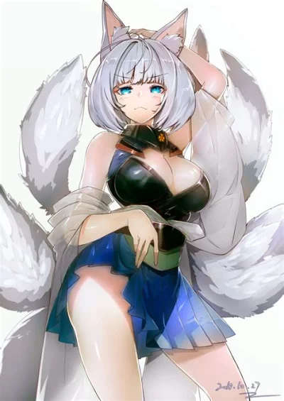 synbozy777 - #kaga #azurlane #kemonomimi #kitsunemimi #randomanimeshit