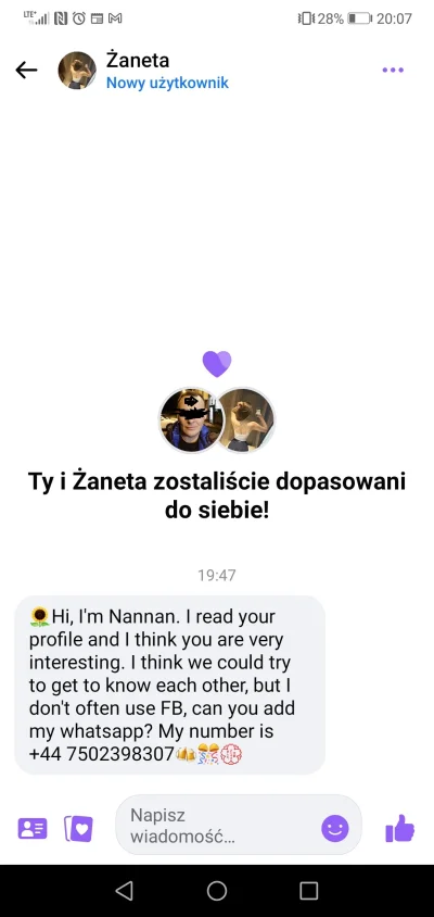 spawngdapl - #tinder #badoo #scam rozwinął ktoś może rozmowę z takim oto przypadkiem?...