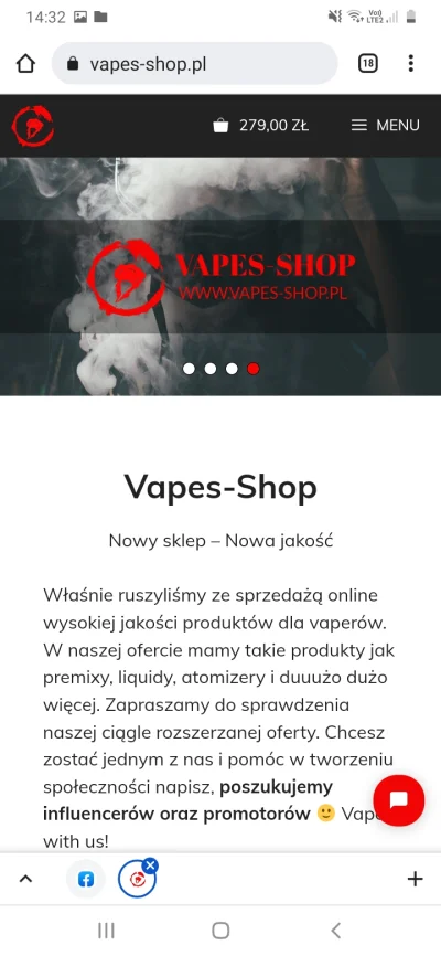 jasiek33334 - @jasiek33334: Czesc mam pytanie 
Czy sklep Vapes Shop z e paierosami j...