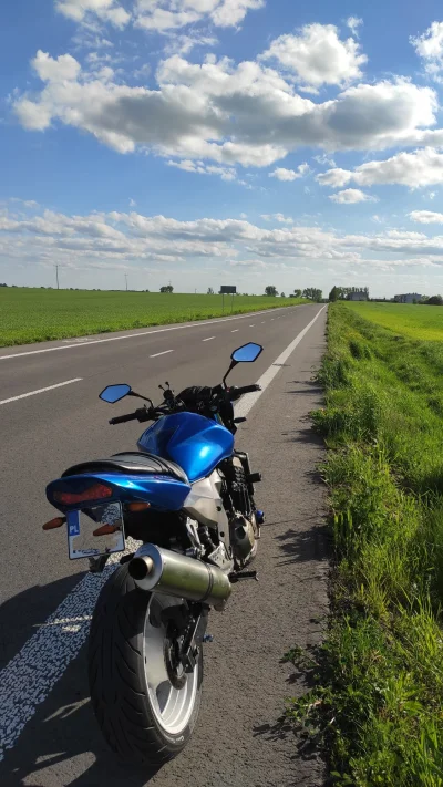 PodniebnyMurzyn - Jak ja uwielbiam takie drogi pośrodku niczego
#motocykle #lubelskie