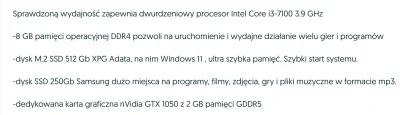 Piespogrzebany - Mirasy, taką mam rozkminę. Chcę kupić sobie PCta do grania z PCtowym...