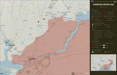 JanLaguna - Sytuacja w sektorze Chersoń-Mikołajów, źródło: Militarylandnet (Twitter),...