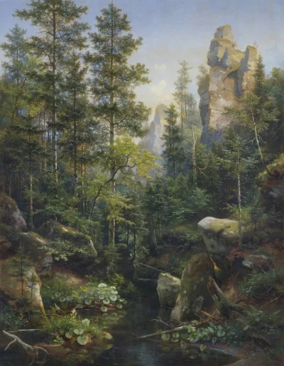Lifelike - Samotność lasu; Eduard Leonhardi
olej na płótnie, 1887 r., 223 x 173 cm
...