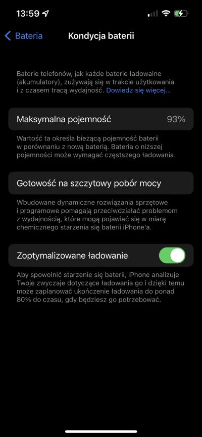 K.....5 - Czy to normalne ze od września do maja straciłem az 7% kondycji baterii? St...