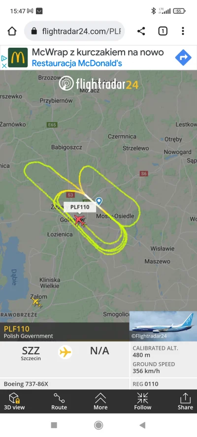 sztajek - https://www.flightradar24.com/PLF110/2be1122c

Co oni tam ćwiczą?

#lot...