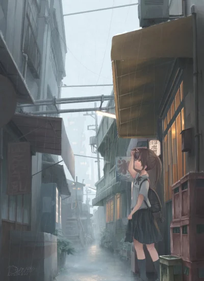 mesugaki - #anime #randomanimeshit #originalcharacter #schoolgirl #architekturanime