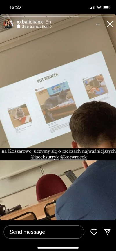 Cesarz_Polski - To skandal! Ja powinienem prowadzić tą prezentację xD 

#wroclaw #kot...