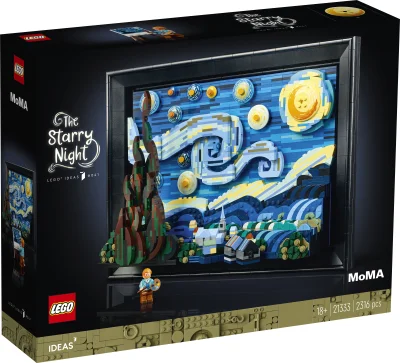 janj - Van Gogh ogłoszony, w sklepie LEGO od przyszłego tygodnia. 2316 klocków, 170 o...