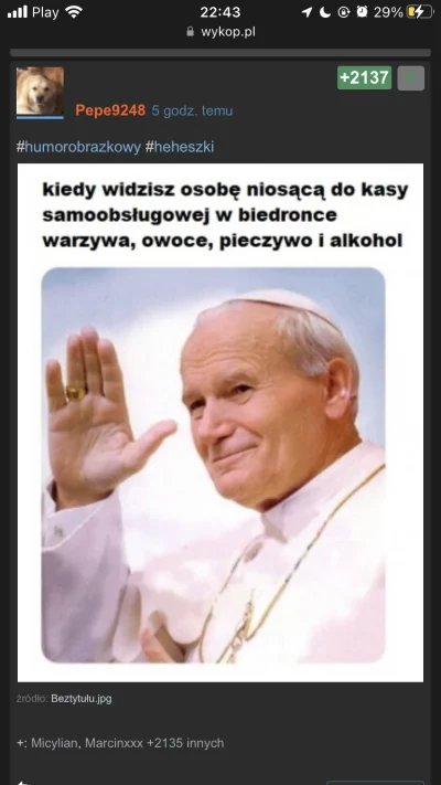 bialegomisa - @Pepe9248: thx jesus (pewnie tylko wykop nie dziala xDˣᴰ)