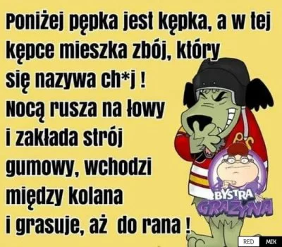 Perkotka - @Fix: Dla mnie to jest mniej więcej ten sam poziom żartu