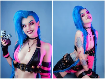 cheeky_krul - @Meisto: może jakos git by wyglądał cosplay jinx w jej wykonaniu ale do...