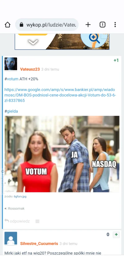 Vateusz23 - Trzecie ATH w tym tygodniu na #Votum. Oczywiście chciałbym kolejny raz Wa...