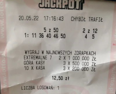 pokipoki - Wysłałem dziś kupon na eurojackpot. Do wygrania jest 500mln zł. Jeśli wygr...