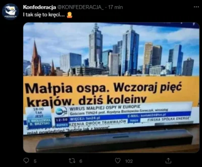 N.....k - MAMY TO - wczoraj ktoś pisał że Konfa podłapie temat Małpiej ospy, potem za...