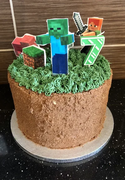 cassiopei - Tort Minecraft na siódme urodziny mojego siostrzeńca (ʘ‿ʘ) 

#cassiopeipi...