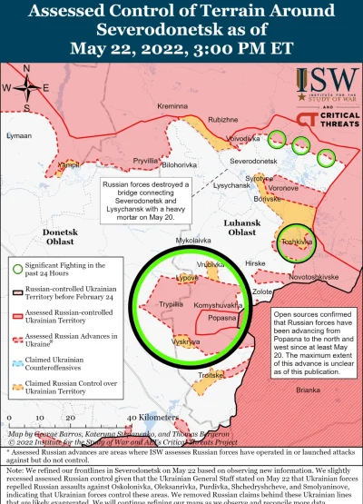 konradpra - Sytuacja w okolicach Sewierodoniecka pogardza się.
Rosjanie atakują od p...