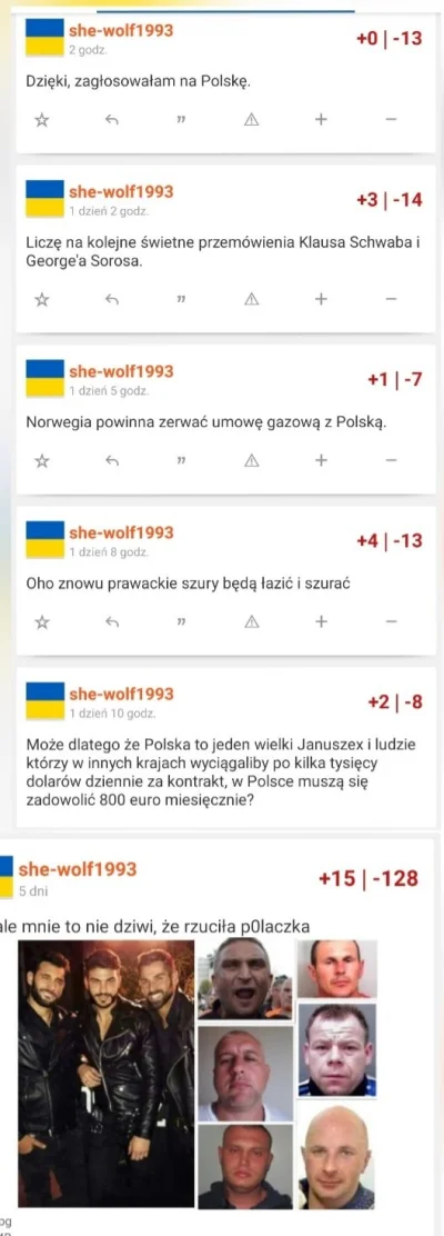 c.....t - @she-wolf1993 przecież ty wysłałaś nienawiść do Polski i Polaków z mlekiem ...