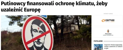 Latarenko - Putin świetnie wykorzystywał ekologie i "propagandę" klimatyczną do własn...