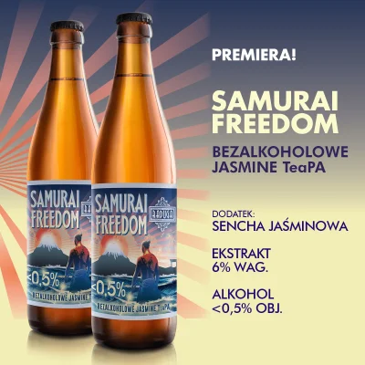 von_scheisse - Bezalkoholowa wersja piwa Samurai Rebellion to nowość z Browaru Raduga...