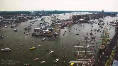 huginn9 - Ruch morski w Amsterdamie podczas odbywającej się co pięć lat imprezy SAIL ...