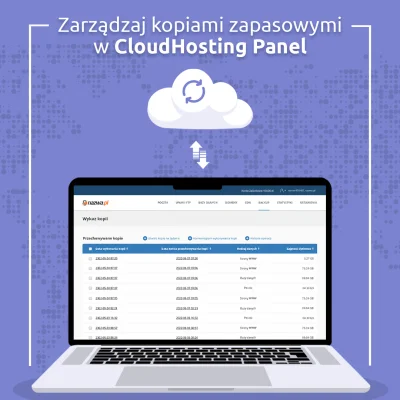 nazwapl - Zarządzaj kopiami zapasowymi w CloudHosting Panel

O dane na hostingu nal...