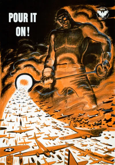 LazyInitializationException - Plakat propagandowy USA z II Wojny Światowej pokazujący...