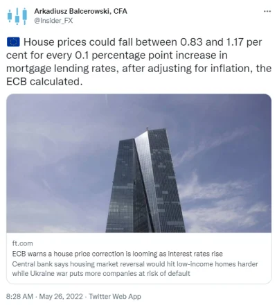 haha123 - Już nawet sam bank centralny - EBC - twierdzi, że niebawem jebnie. Co na to...