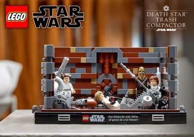kolekcjonerki_com - Diorama LEGO Star Wars Zgniatarka odpadów na Gwieździe Śmierci + ...