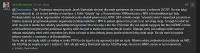 drhab - @Narcyz_: Odpowiedzi nie będzie. To znaczy jest - Bartosiak nie jest wystarcz...