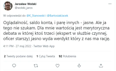 jednorazowy - @wolskiowojnie musisz zrozumieć na czym polega debata. Ona nie jest po ...