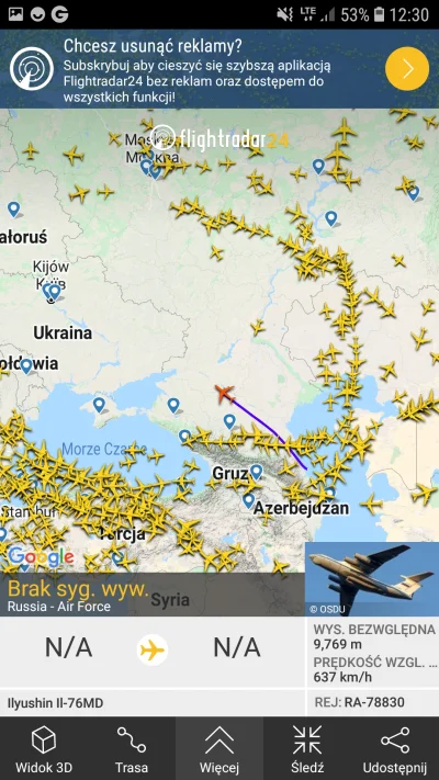 jaszczu - Trzymajcie się tam na Ukrainie. 
#rosja #ukraina #flightradar24