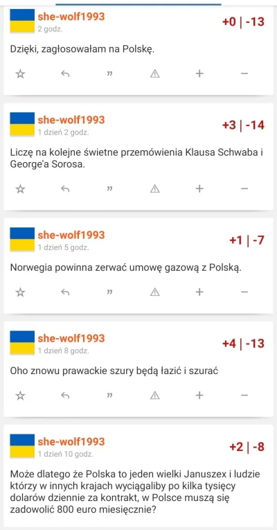 c.....t - @she-wolf1993 ojkofobia za mocno weszła. Szoruj tam na zmywaku i po co wcho...