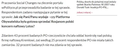 StormtrUper - XD Ankieta czy PO chciało sprzedać Lotos rosjanom. Pytanie do przechodn...