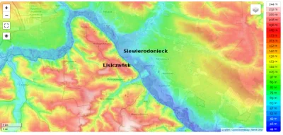 JanLaguna - Wysokość nad poziomem morza Siewierodoniecka i Lisiczańska