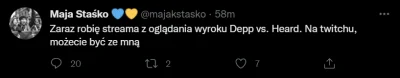 SiewcaZaglady - Ma ktoś jakiegoś shota z jej reakcji na wynik?

#majastasko
#twitc...