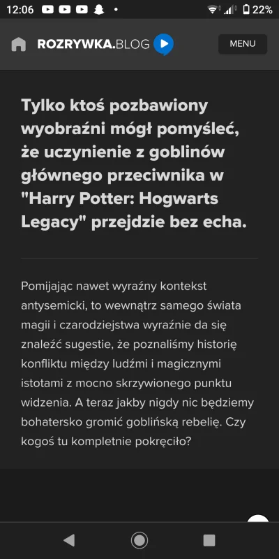 rolnik_wykopowy - Kiedyś pisali, że gobliny z Harry Pottera są antysemickie ( ͡° ͜ʖ ͡...