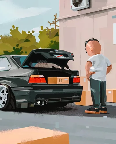 AlexR - n1 #e36 #bmw #fanart #grafika #carboners