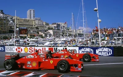 milosz1204 - Radość kierowców Ferrari po zwycięskim dublecie, pomimo startu Mclarena ...