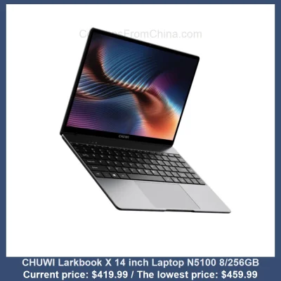 n____S - CHUWI Larkbook X 14 inch Laptop N5100 8/256GB
Cena: $419.99 (najniższa w hi...