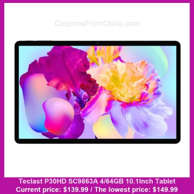 n____S - Teclast P30HD SC9863A 4/64GB 10.1Inch Tablet
Cena: $139.99 (najniższa w his...